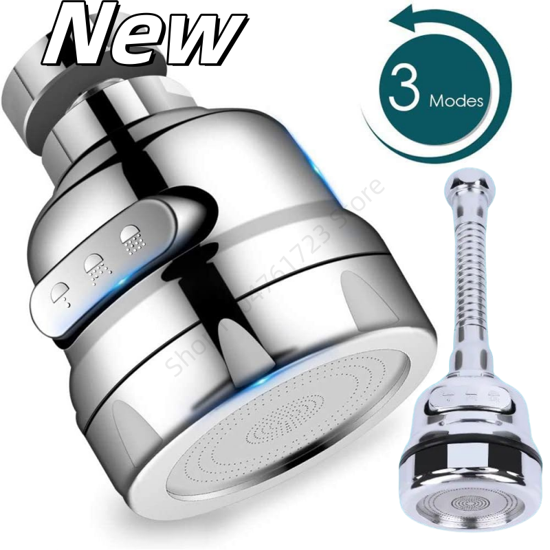 Home Kitchen Bathroom Marketing - Universal 360 Degree Faucet Extension Tube