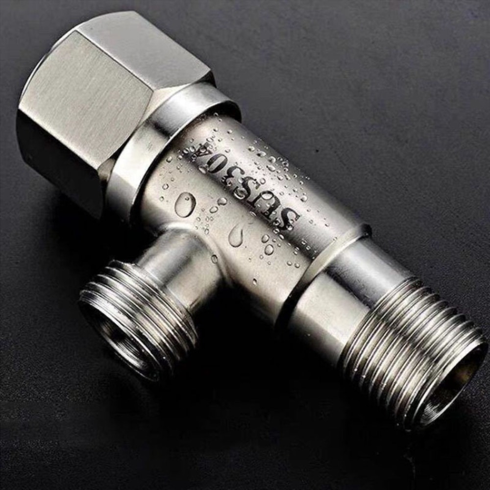 Home Kitchen Bathroom Marketing - Stainless Steel Hot Cold Inlet Valve