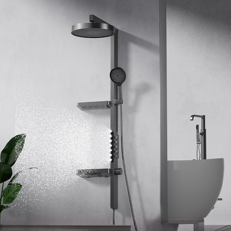 Home Bathroom Shower - Rain Shower Set, LED Digital Display,