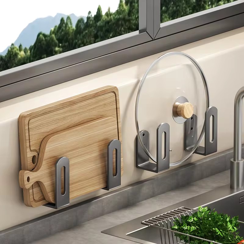 Home Kitchen Bathroom Marketing - 2pcs/set Pot Lid Rack Pot Cover