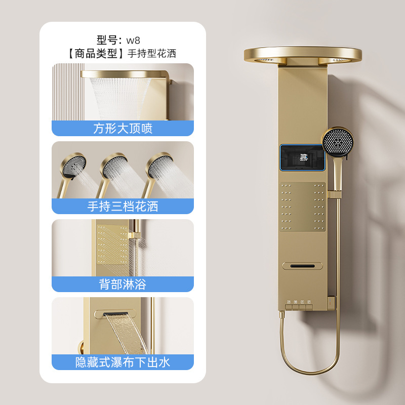 Space-Gray Smart Digital Displ - đánh giá và giá Home Bathroom Shower