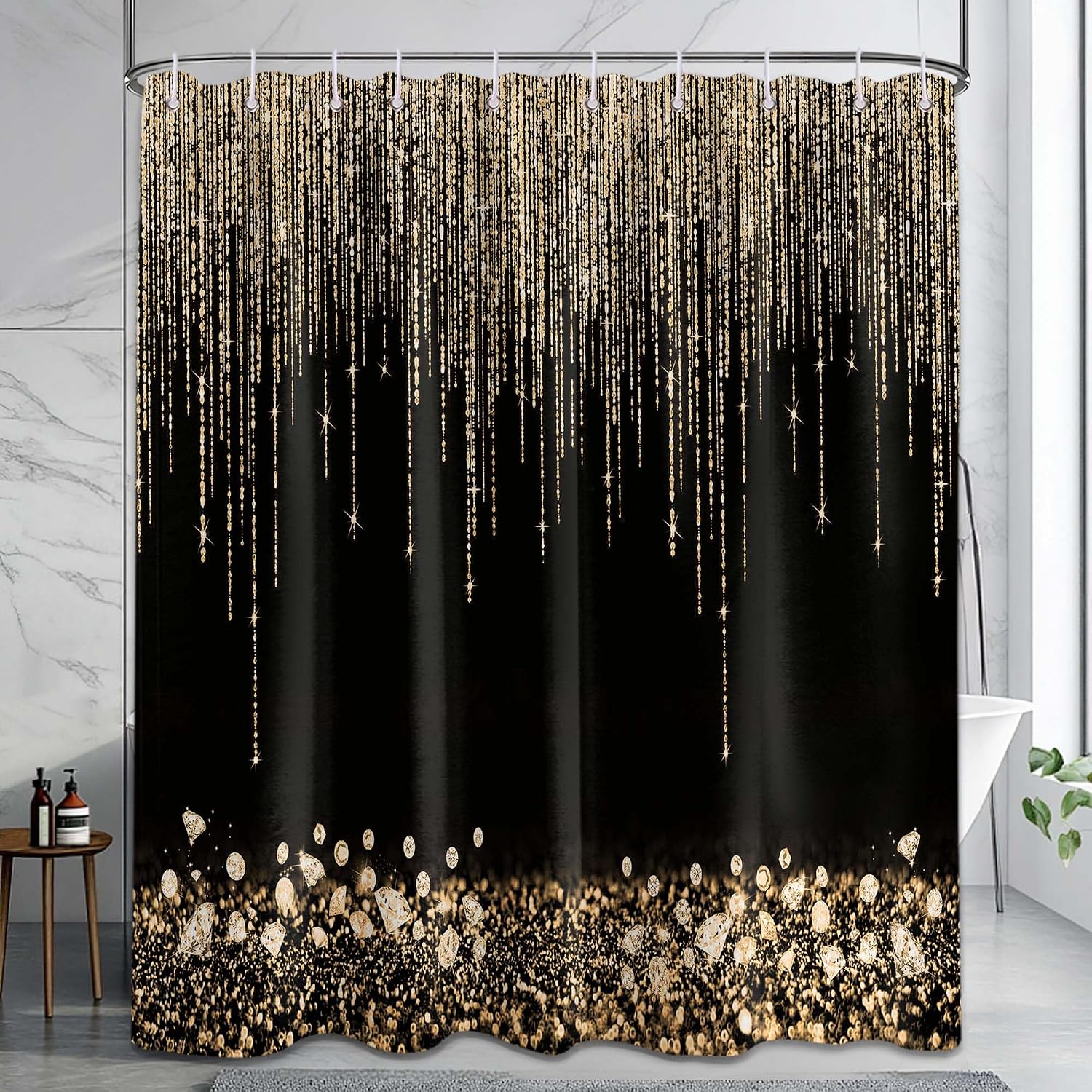 Luxurious Gold Glitter Shower  - đánh giá và giá Home Bathroom Spa