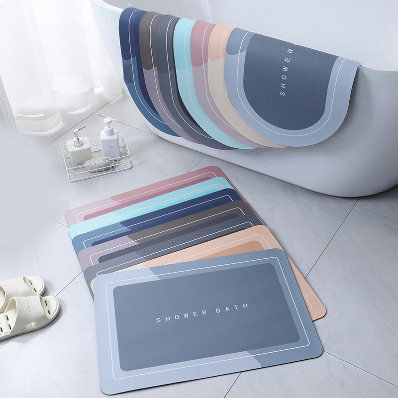 Absorbent Bathroom Bath Mat An - đánh giá và giá Jet Home Bathroom Mats