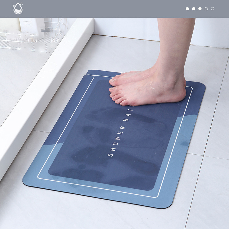 Absorbent Bathroom Bath Mat An - đánh giá và giá Jet Home Bathroom Mats