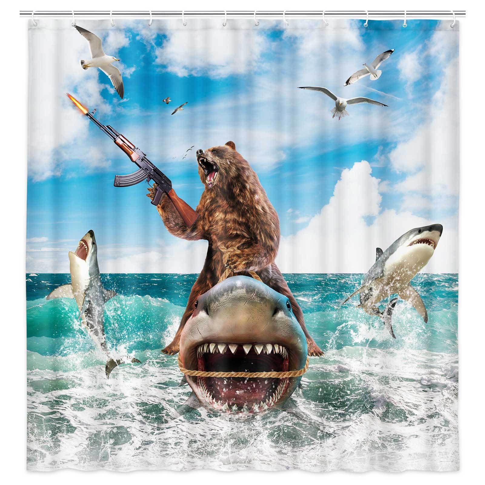 VIKAMA Shower Curtain Cat Funn - đánh giá và giá Home Bathroom Partition