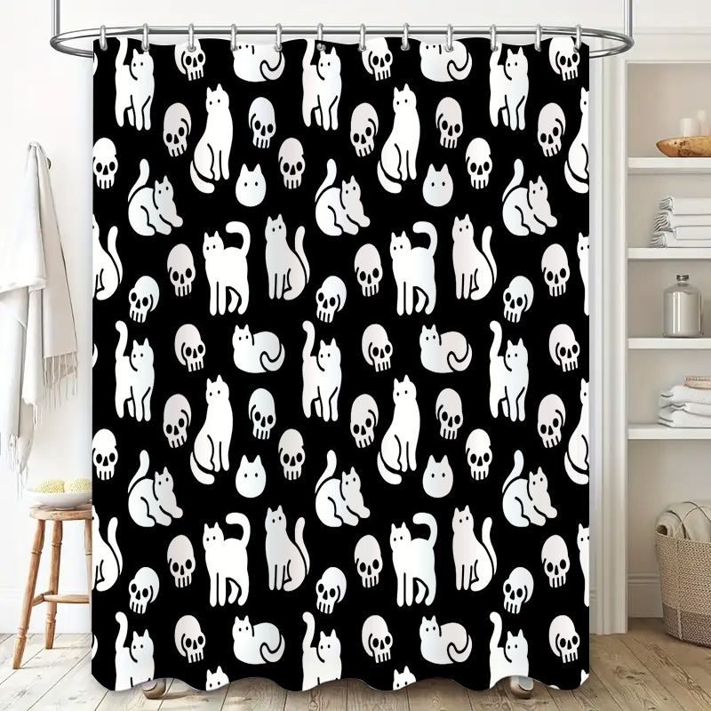Cat Shower Curtain Cute Kitten - đánh giá và giá Home Bathroom Design Ideas