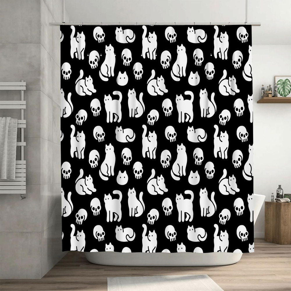 Cat Shower Curtain Cute Kitten - đánh giá và giá Home Bathroom Design Ideas