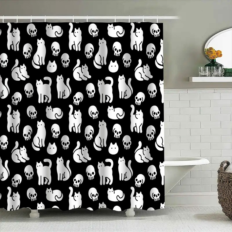 Cat Shower Curtain Cute Kitten - đánh giá và giá Home Bathroom Design Ideas