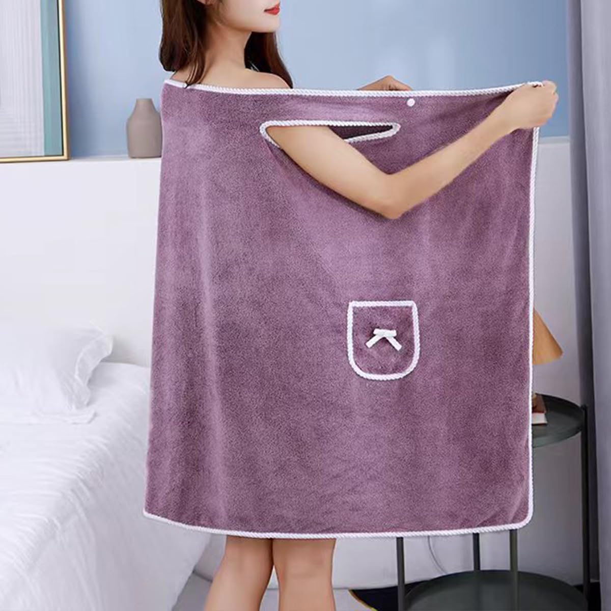 Fast Drying Wearable Bath Towe - đánh giá và giá Home Bathroom Spa