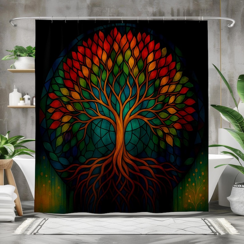 Bohemian Tree of Life Shower C - đánh giá và giá Home Bathroom Design Ideas