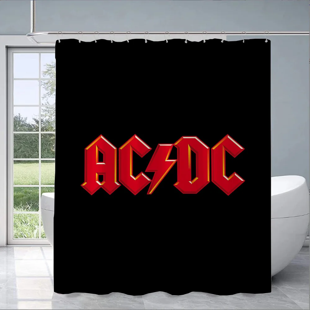 Rock-ACDC Shower Curtain for B - đánh giá và giá Home Bathroom Partition