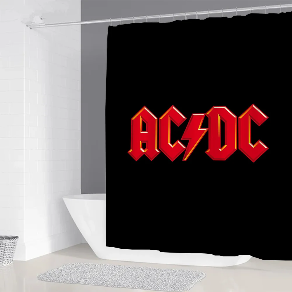 Rock-ACDC Shower Curtain for B - đánh giá và giá Home Bathroom Partition