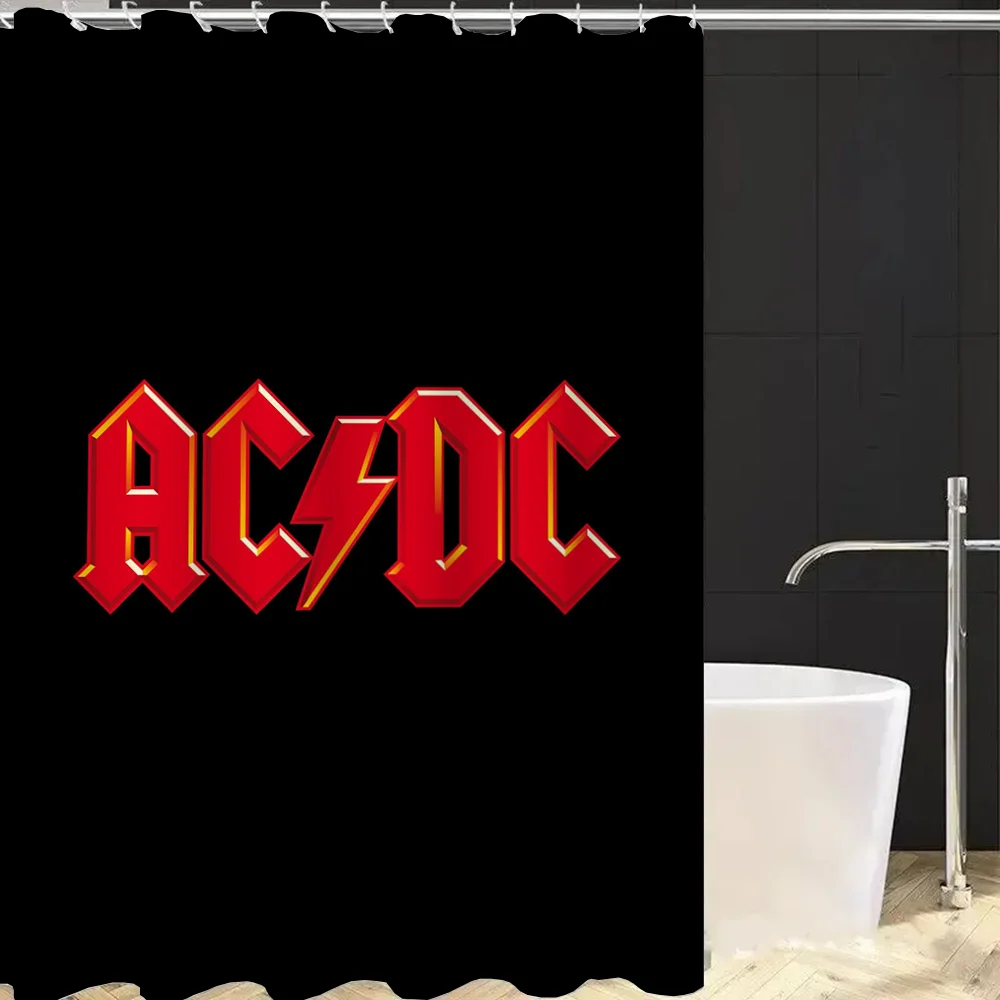 Rock-ACDC Shower Curtain for B - đánh giá và giá Home Bathroom Partition