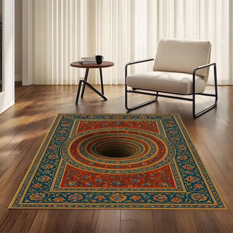 3D Illusion Area Rug with Vort - đánh giá và giá Home Bathroom Design Ideas