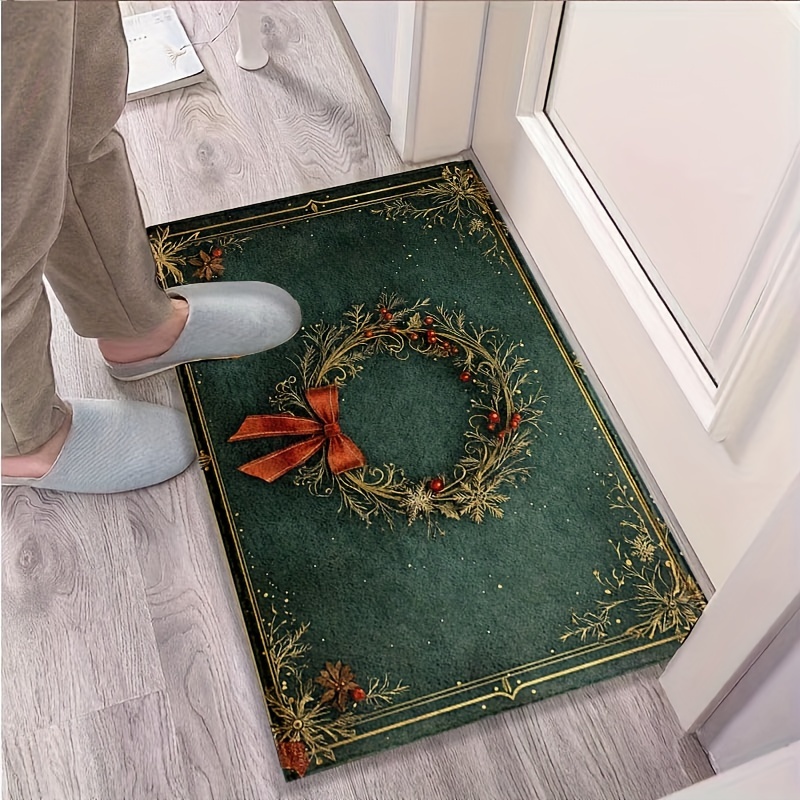 Christmas Wreath Printed Flann - đánh giá và giá Home Bathroom Design Ideas