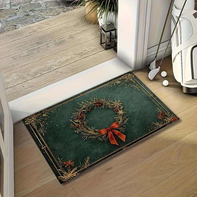 Christmas Wreath Printed Flann - đánh giá và giá Home Bathroom Design Ideas