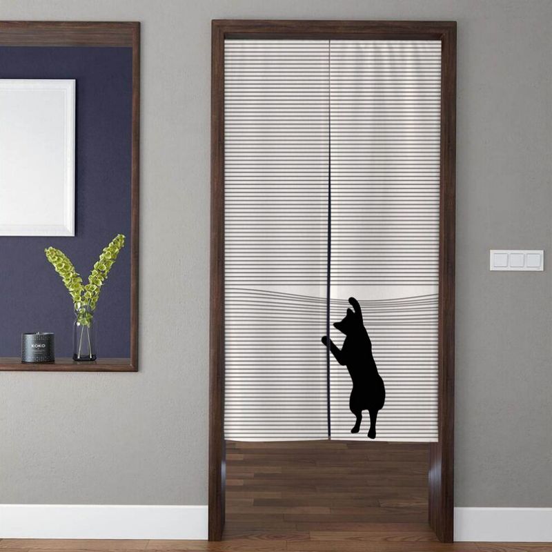 VIKAMA Cute Cat Curtain Cafe A - đánh giá và giá Home Bathroom Partition