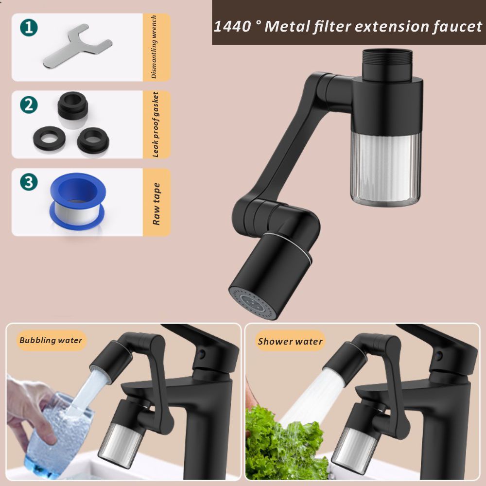 New Black 1440° Rotatable with - đánh giá và giá Home Bathroom Water Filter