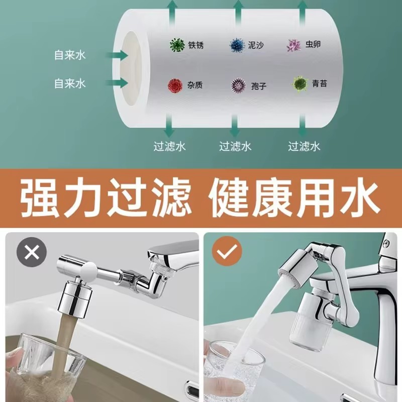 New Black 1440° Rotatable with - đánh giá và giá Home Bathroom Water Filter
