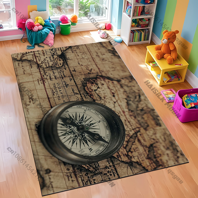 Compass Design Rug for Modern  - đánh giá và giá Home Toilet Bathroom Design