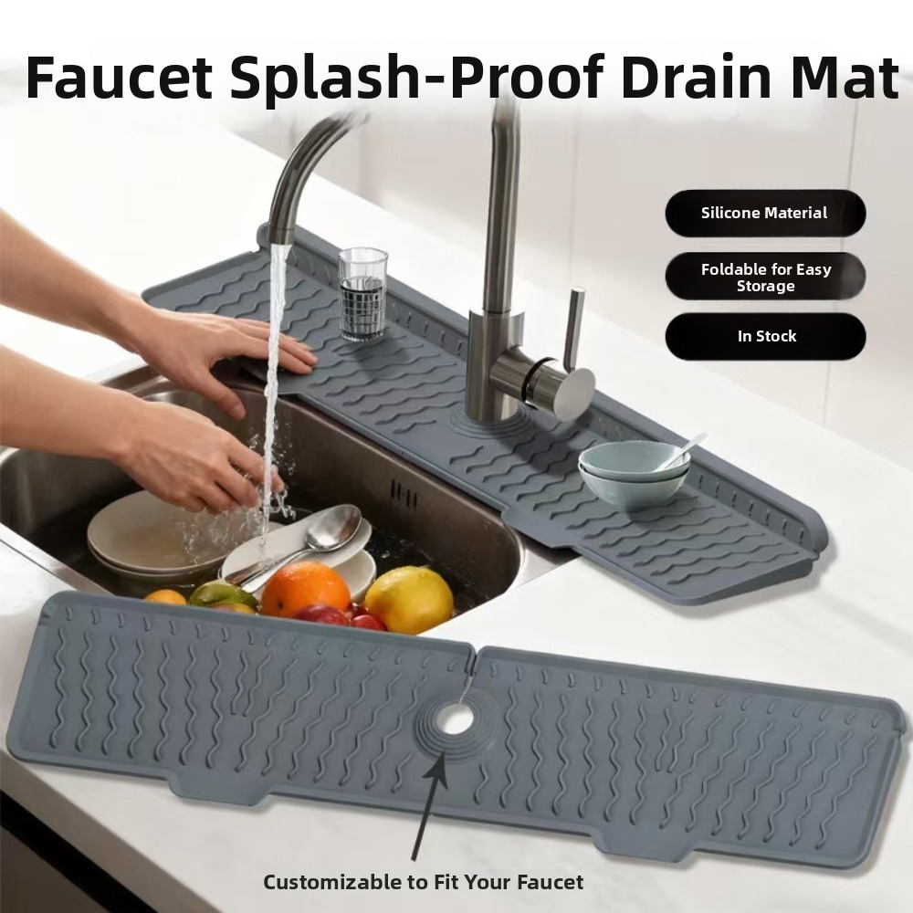 New Silicone Faucet Drain Mat  - đánh giá và giá Home Kitchen Bathroom Marketing