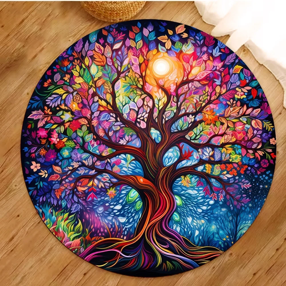 Tree of Life Round Rugs Yoga F - đánh giá và giá Home Toilet Bathroom Design