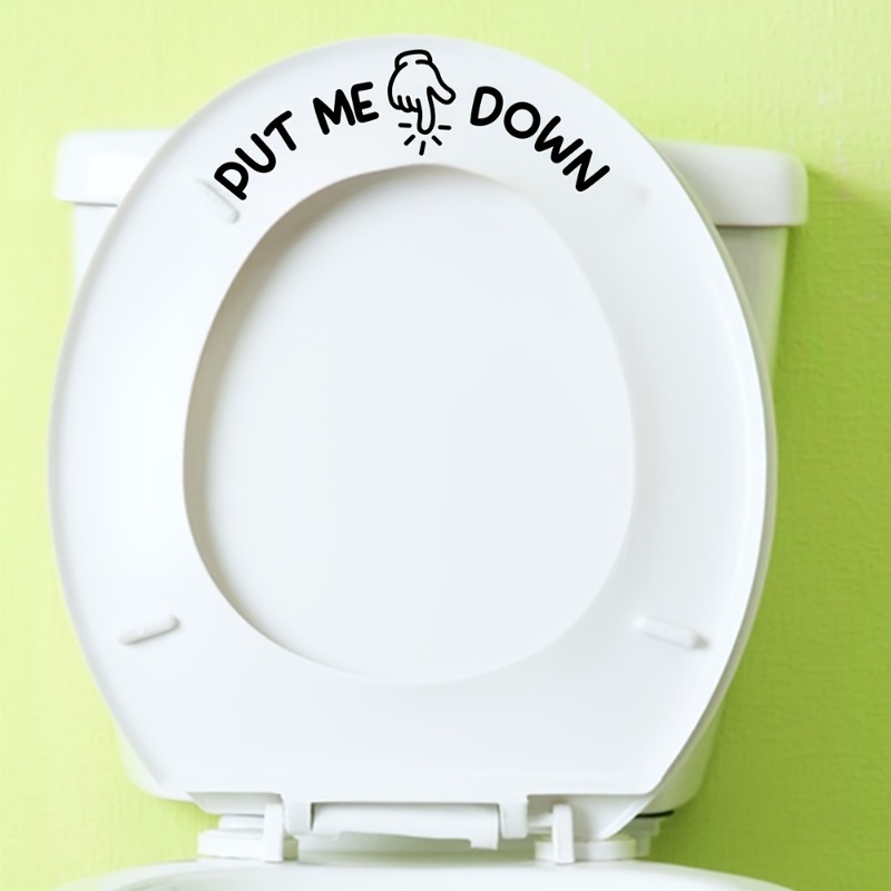 2Pcs Funny Toilet Sticker PUT  - đánh giá và giá Home Bathroom Design Ideas