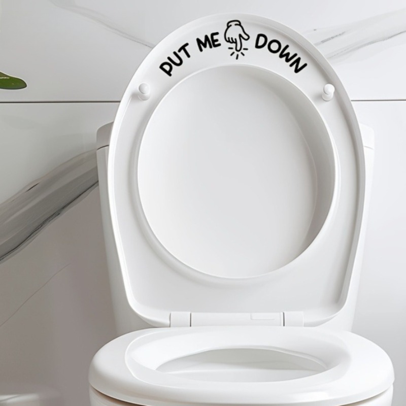 2Pcs Funny Toilet Sticker PUT  - đánh giá và giá Home Bathroom Design Ideas