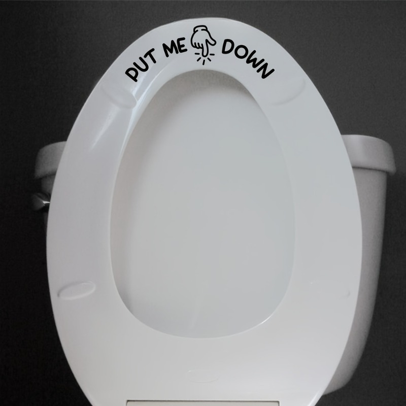 2Pcs Funny Toilet Sticker PUT  - đánh giá và giá Home Bathroom Design Ideas