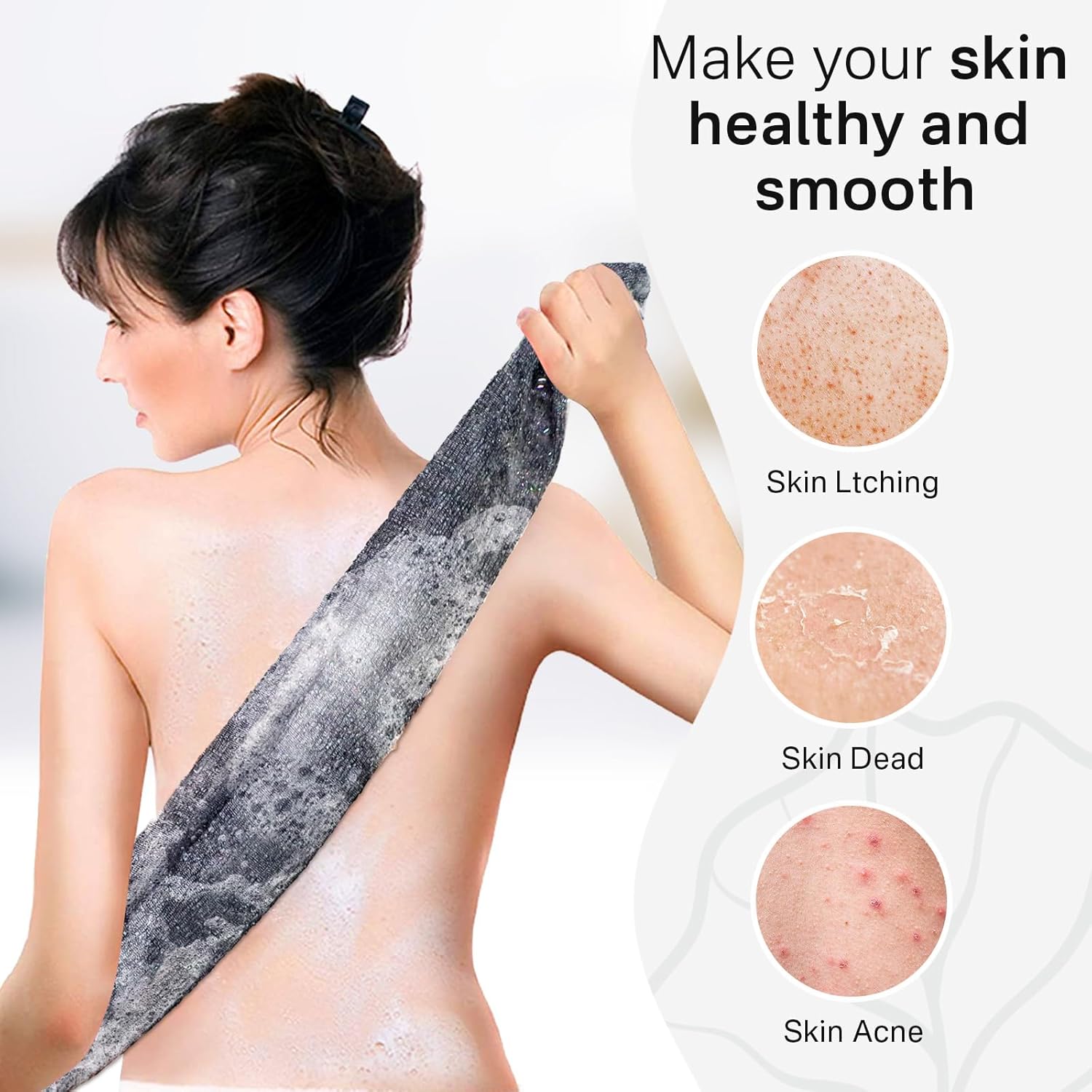 Exfoliating Body Wash Towel So - đánh giá và giá Home Bathroom Spa