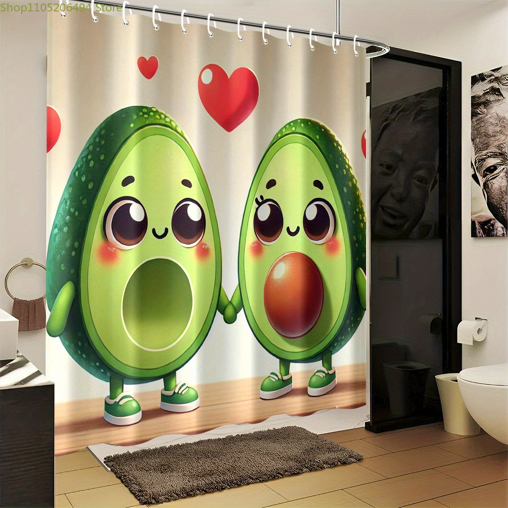 Cute Avocado Couple Shower Cur - đánh giá và giá Home Bathroom Design Ideas