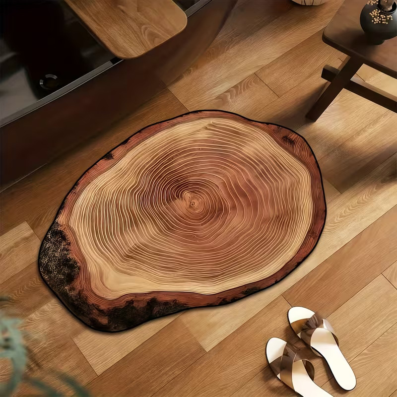 1pc Exquisite Simulated Wood T - đánh giá và giá Jet Home Bathroom Mats