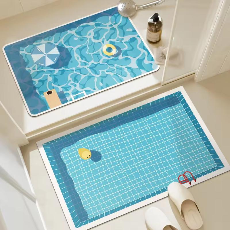 Rubber Bathroom Anti Slip Floo - đánh giá và giá Jet Home Bathroom Mats