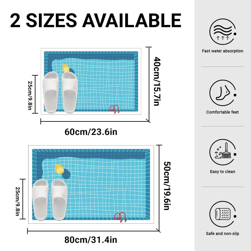 Rubber Bathroom Anti Slip Floo - đánh giá và giá Jet Home Bathroom Mats