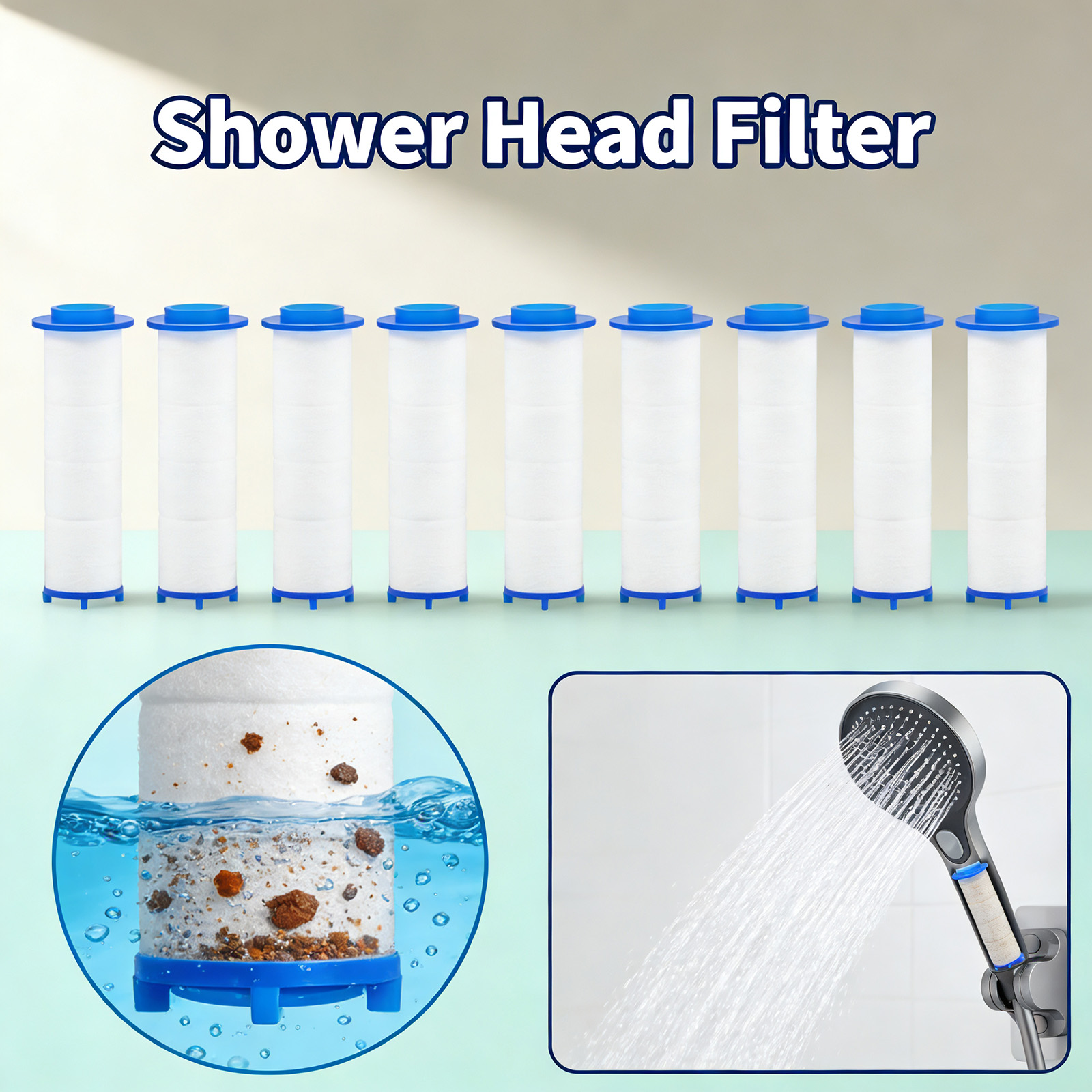 20Pcs Replacement Shower Filte - đánh giá và giá Home Bathroom Water Filter