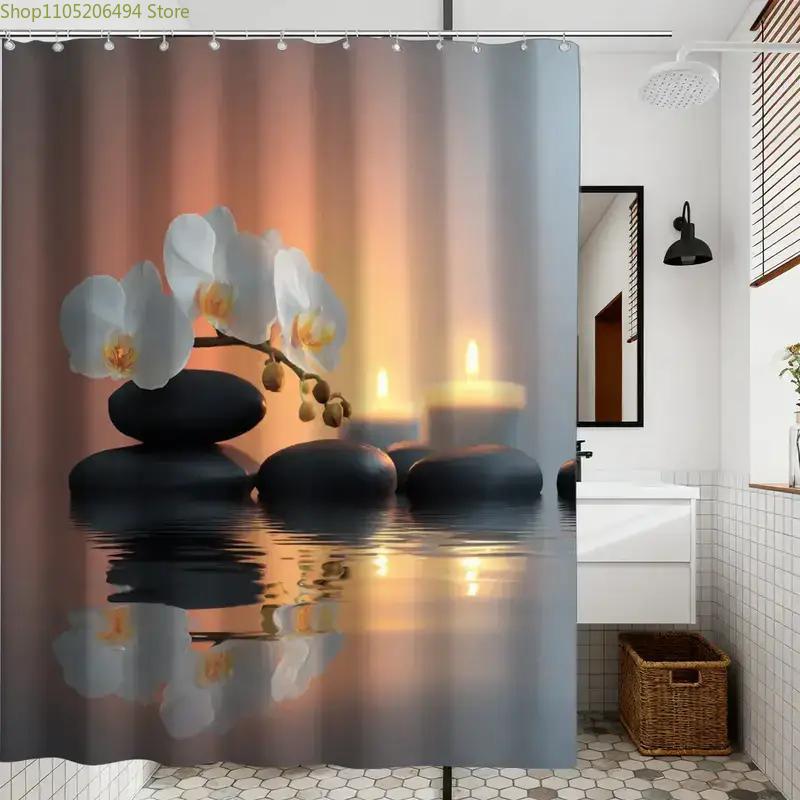 Zen Orchid and Stones Shower C - đánh giá và giá Home Bathroom Design Ideas