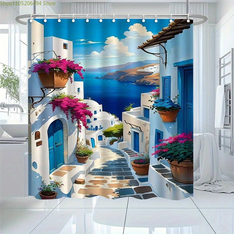 Santorini Greek Island Shower  - đánh giá và giá Home Bathroom Design Ideas